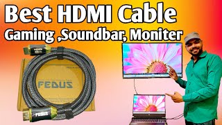 Best HDMI Cable Under 1000 in 2024  Connect TV With Laptop  FEDUS HDMI Certified Cable [upl. by Ycram443]