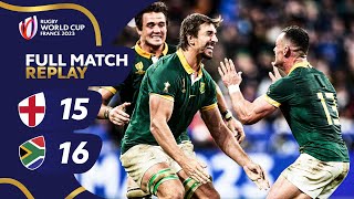 Springboks edge epic semifinal  England v South Africa  Rugby World Cup 2023  Full Match Replay [upl. by Reteid]