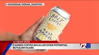 Botulism scare forces recall of popular canned coffee drinks [upl. by Doughty]