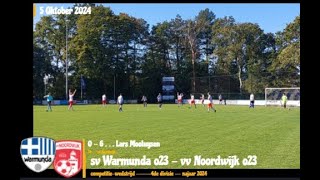 sv Warmunda o23  vv Noordwijk o23 04 06 ⚽💥 highlights voetbal noordwijk [upl. by Enixam727]