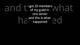 When you get your guild into one server in World Zero shorts [upl. by Irtimid]