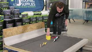 How to lay a GRP Roofing System over Felt  Restec Roofing Systems  JJ Roofing Supplies [upl. by Eirac]