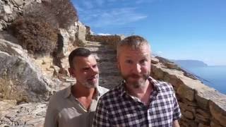 Amorgos Chozoviotissa Monastery and Katapola  Greece Travel Vlog 27  The Way We Saw It [upl. by Eimerej644]