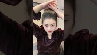 Quick and easy girls hairstyle 💙✂️ Short hair style amplong hair style shorts tutorial tiktok [upl. by Hartzke687]