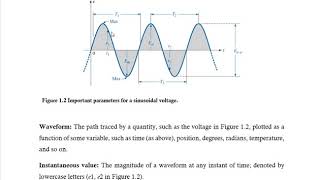 Lecture01 Sinusoidal Alternating Waveforms and AC Circuits [upl. by Mauve]