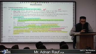 CAF2 Tax Practices Lecture 21 [upl. by Nerin]