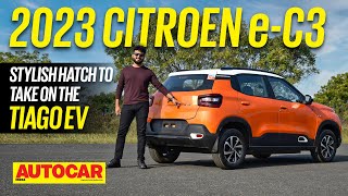 2023 Citroen eC3 review  New electric hatchback to take on Tiago EV  First Drive  Autocar India [upl. by Luehrmann249]