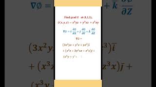 Gradient of scalar point function at some point [upl. by Craw]