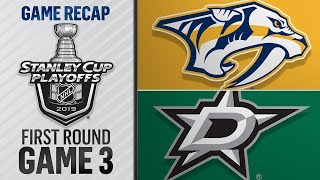 Rinne makes 40 saves as Predators win Game 3 [upl. by Yssep608]