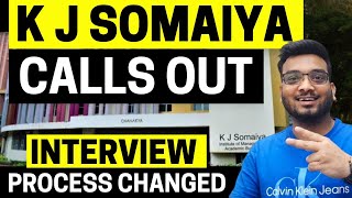 KJ Somaiya Calls Out 2024  Cut Offs Revealed Interview Process Changed  Highest Package 2566 LPA [upl. by Assela]