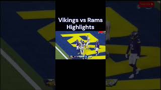 Vikings vs Rams usa usanews usasports shorts short viralvideo ytshorts viralshort foryou [upl. by Leemaj940]