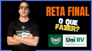 Falta UM MÊS para as provas de medicina da UniRV [upl. by Hajan514]