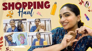 Huge Shopping Haul  Nakshathra Nagesh [upl. by Ahsimik712]