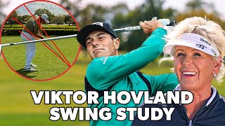 tinatombsgolf Victor Hovland Swing Study [upl. by Nylsoj]