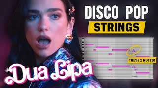 How To Make DISCO Strings Like DUA LIPA Studio Class Highlights [upl. by Ahsenik706]