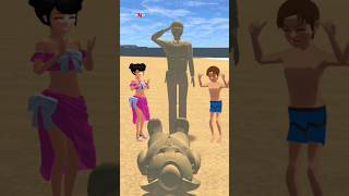 Mios sand doll destroys Yutas sand house😱 sakuraschoolsimulator shorts sakura shortvideo [upl. by Nihs365]