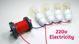 220v Top4 Free Energy Generator New Homemade Electricity Self Machine At Home [upl. by Atinek]