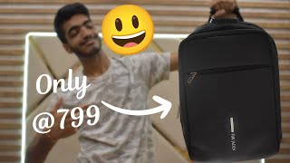 Unboxing of  Antitheft backpack by Fur Jaden   Unboxing With Nilay [upl. by Ion]