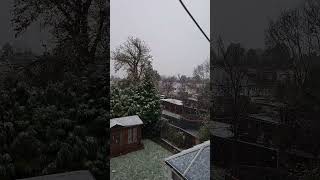 First snow in London 2024 [upl. by Dix]