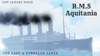 RMS Aquitania The Last Four Funnel Liner [upl. by Ybbor]