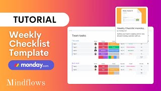 Mondaycom Tutorial  Weekly Checklist Template [upl. by Patterson]