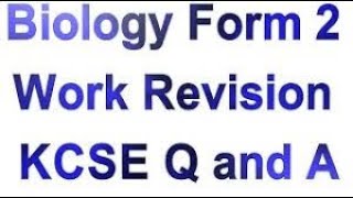 Biology Revision Form 12  Full Exam 50 Marks  Ques amp Ans  Biology Revision Work KCSE P1amp2 [upl. by Avalsorim]