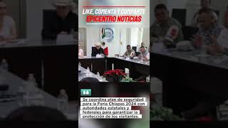 🚓👮‍♂️ ¡Grupo Interinstitucional coordina plan operativo de seguridad de la Feria Chiapas 2024 🎡👥 [upl. by Hamimej109]