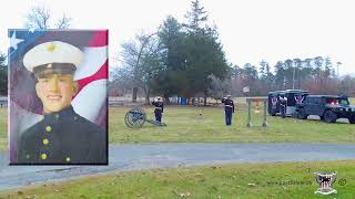 Kirk Sendler USMC Military Funeral Honors Atlantic County Veterans Cemetery [upl. by Harrington]