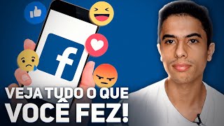 Como ver seu HISTÓRICO de COMENTÁRIOS CURTIDAS E REAÇÕES no FACEBOOK [upl. by Nauwtna]