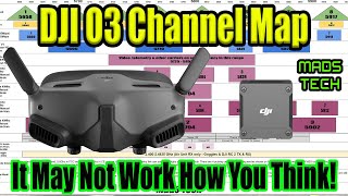 DJI O3 FPV System Channel Map  You Need To See This [upl. by Karlee529]