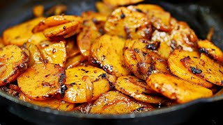 Delicious Pan Fried Potatoes  Easy Skillet Potatoes Recipe [upl. by Warden]