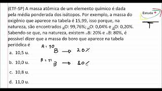 Como calcular a massa de um elemento que aparece na tabela periódica [upl. by Javed]