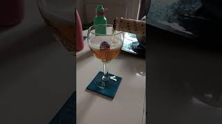 Pouring a bottle of Leffe Blonde into a Leffe Glass [upl. by Neitsirk954]