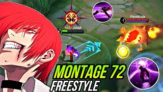 CHOU MONTAGE FREESTYLE 72 OUTPLAY  HIGHLIGHTS  IMMUNE  DAMAGE  HAZA GAMING  MOBILE LEGENDS [upl. by Ellatsyrc]