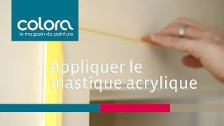 Appliquer du mastic acrylique  comment faire [upl. by Eniamrahc]