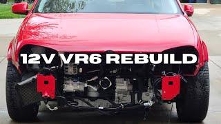 MK4 GTI 12v VR6 Engine Rebuild in 15 minutes [upl. by Rusty768]