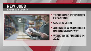 Techtronic Industries to expand operations in Anderson Co to create 525 new jobs [upl. by Larochelle]