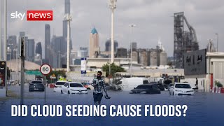 Dubai floods Authorities in the UAE deny cloud seeding caused record rainfall [upl. by Libove349]