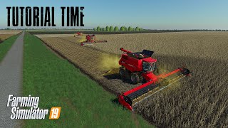 Courseplay 6 Tutorial  Multiple Combines  Farming Simulator 19 [upl. by Atteinotna180]