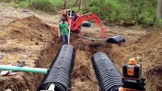 How to install your own septic system  Building a house [upl. by Tabina]