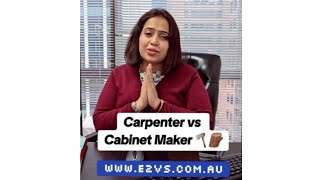 Carpenter VS Cabinet Marker 🪵🪚australia e2vs carpenter cabinet cabinetmaker ritikachawla [upl. by Nimar]