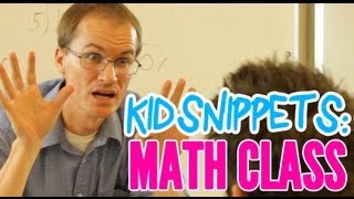 Kid Snippets quotMath Classquot Imagined by Kids [upl. by Yrneh341]