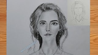 How to Draw Any potrait from Reference Photos with Loomis Method [upl. by Ameerahs]