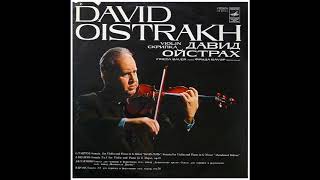 David Oistrakh plays Brahms No1 Violin Sonata in G Major op78 [upl. by Naiva]