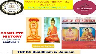 Buddhism and Jainism Lecture7 Complete History in English for upsc cse cdsndacapfafcatssc [upl. by Akihsal]