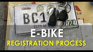 EBike Registration Process  Biñan Laguna First in Class [upl. by Jacquenette]