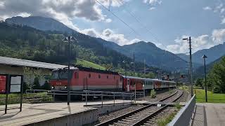 Durchfahrt des Schnellzug 502 quotKalkalpenquot am 25082024 in Spital am Pyhrn [upl. by Ttessil]