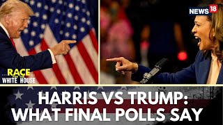 US 2024 Election Latest  Trump vs Harris  Final Polls on Election Day  US Election Result  N18G [upl. by Noramac555]