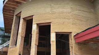 Hempcrete Construction Highland Hemp House [upl. by Nerrot]