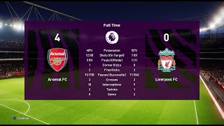 ARSENAL VS LIVERPOOL  EPL  GAMEPLAY FOOTBALL LIFE 2023  PES IMPACK GAMING [upl. by Nyluqcaj]